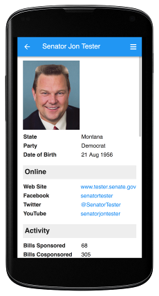 Congress Navigator app